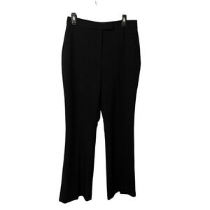 ZARA Black Wide Leg Trousers High Rise Pleated Tailored Pants Women Size Large